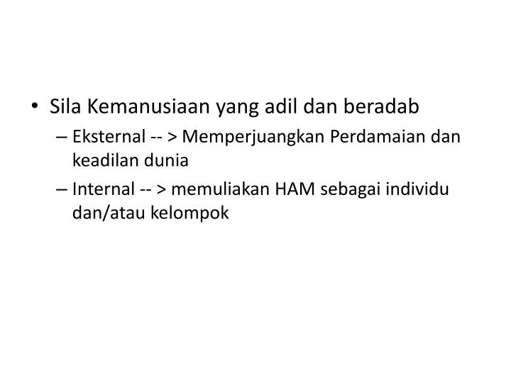 PPT KEMANUSIAAN YANG ADIL DAN BERADAB PowerPoint Presentation ID
