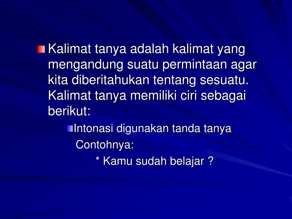 PPT Kalimat Berita , Tanya, dan perintah PowerPoint Presentation