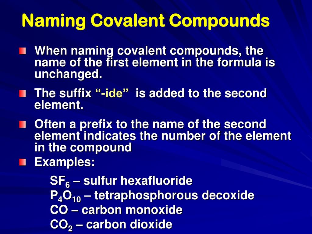 PPT Naming Compounds Writing Formulas and Equations PowerPoint