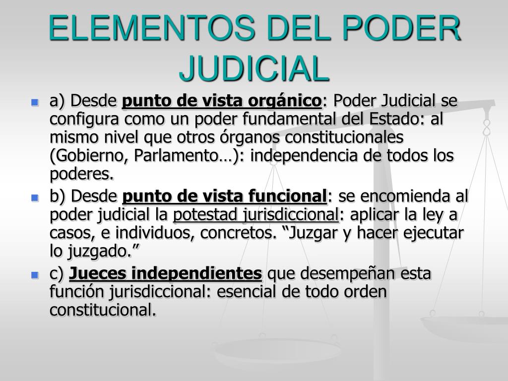 PPT PODER JUDICIAL PowerPoint Presentation, free download ID6243736