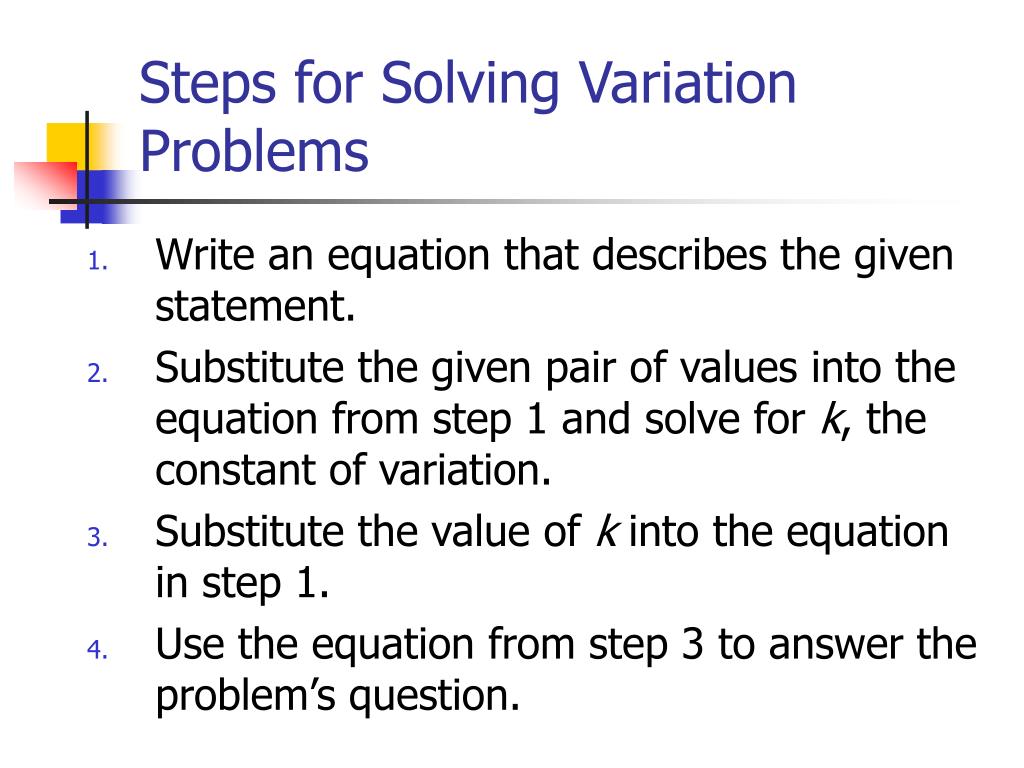PPT Lesson 2.8, page 357 Modeling using Variation PowerPoint