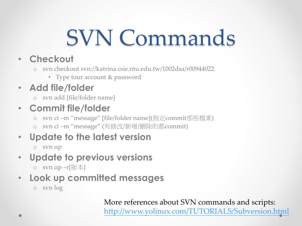 PPT Subversion (SVN) PowerPoint Presentation, free download ID6246910
