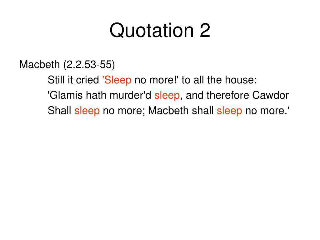 PPT The Role of Sleep in Macbeth PowerPoint Presentation, free