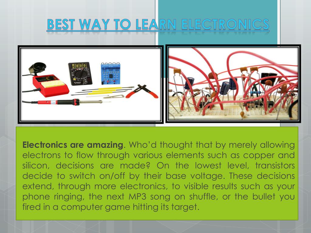PPT Best Way to Learn Electronics PowerPoint Presentation, free
