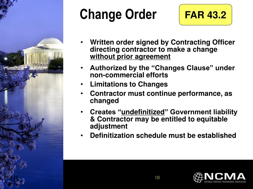 PPT Preventing Constructive Changes and Unauthorized Commitments