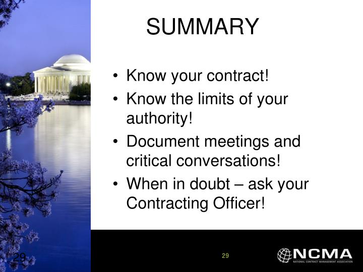 PPT Preventing Constructive Changes and Unauthorized Commitments