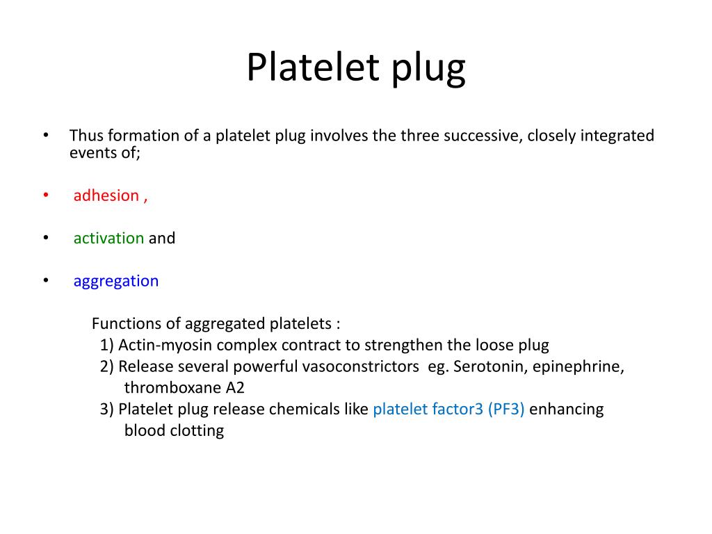 PPT PLATELETS, HEMOSTASIS & BLOOD COAGULATION PowerPoint Presentation