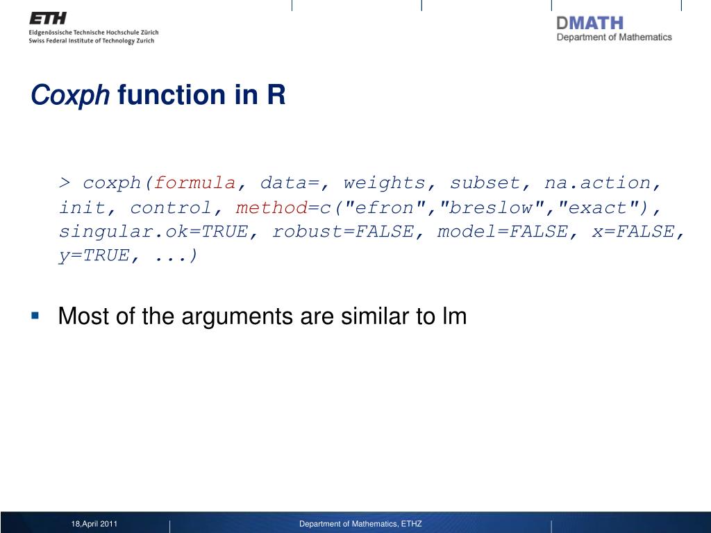 PPT The Cox model in R PowerPoint Presentation, free download ID