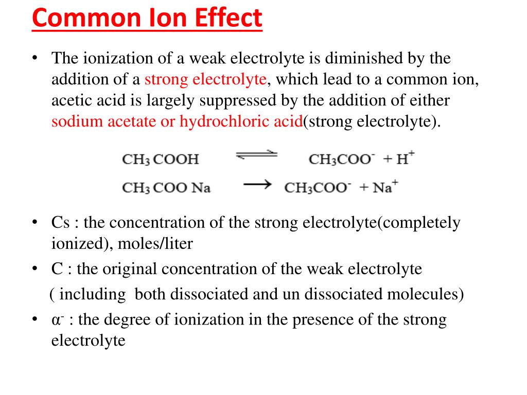 PPT Ionic equilibrium PowerPoint Presentation, free download ID6262979