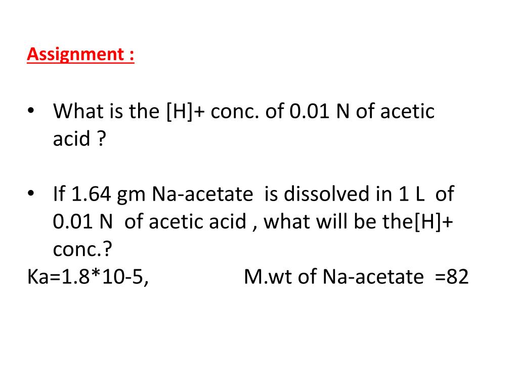 PPT Ionic equilibrium PowerPoint Presentation, free download ID6262979