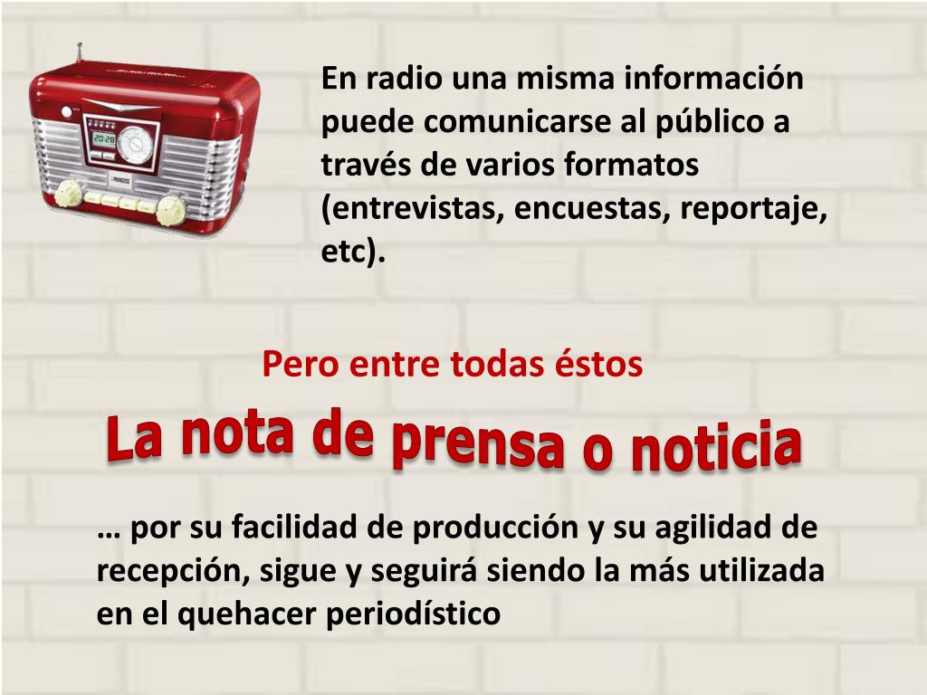 PPT Las noticias en la radio PowerPoint Presentation, free download ID6265380