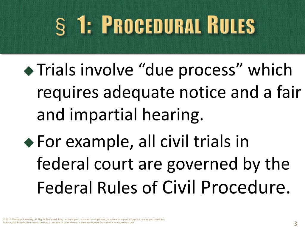 PPT Chapter 3 Court Procedures PowerPoint Presentation, free
