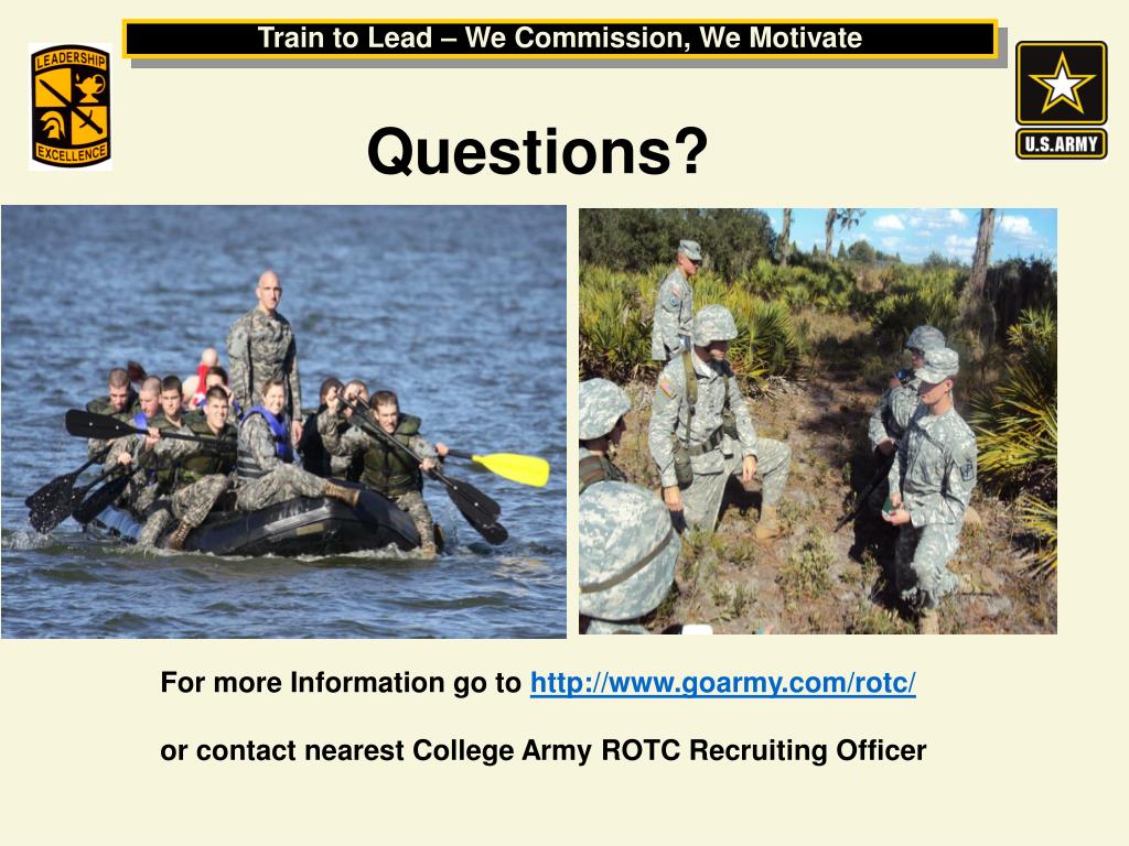 PPT Army Reserve Officer Training Corps (ROTC) United States Army