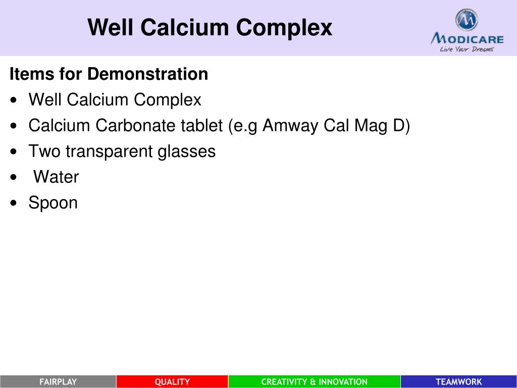 PPT Well Calcium Complex PowerPoint Presentation, free download ID6267039