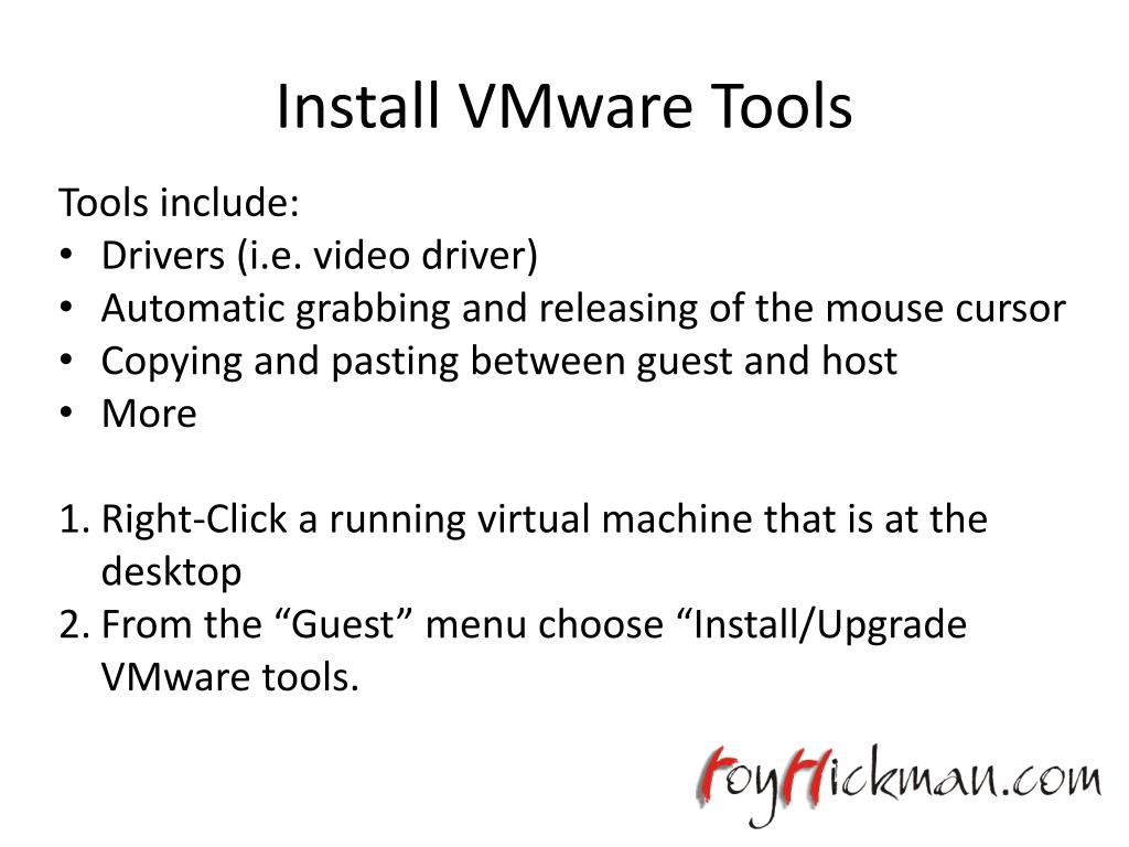 PPT DIY Your First VMware Server PowerPoint Presentation, free