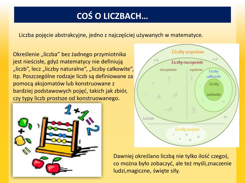 PPT LICZBY W MATEMATYCE PowerPoint Presentation, free download ID