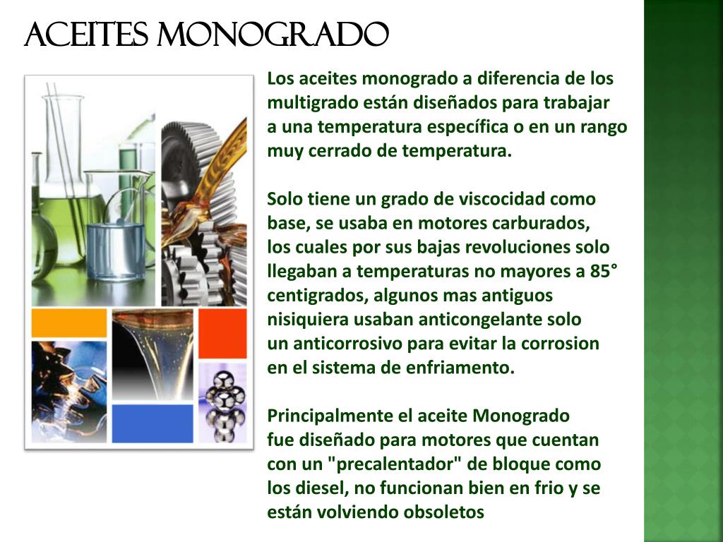 Diferencia Entre Un Aceite Monogrado Y Un Multigrado Esta Diferencia