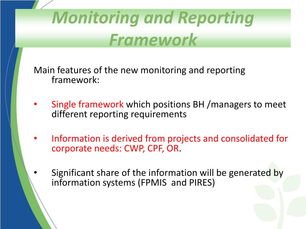 PPT Session 3 m&E for CP roles and responsibilities in CPF