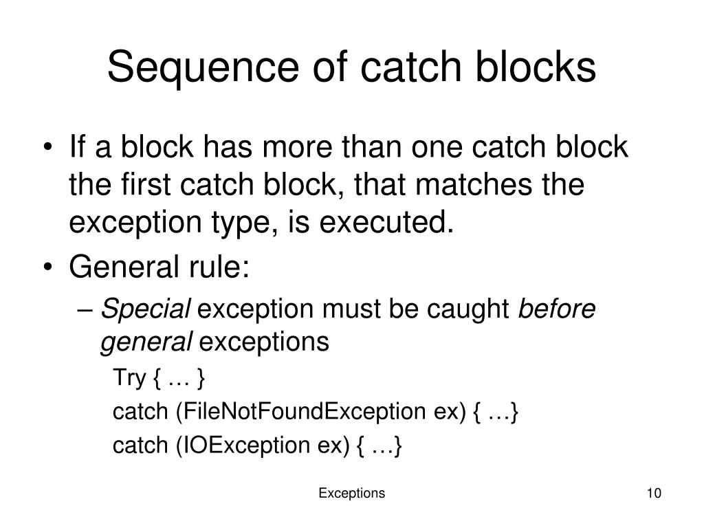PPT Exceptions PowerPoint Presentation, free download ID6292119