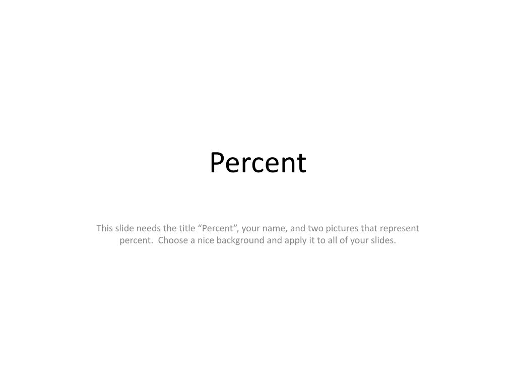 PPT Percent PowerPoint Presentation, free download ID6295149