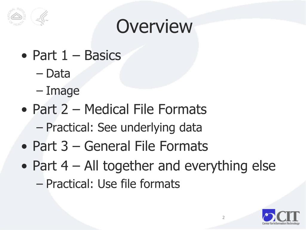 PPT Medical Image File Formats PowerPoint Presentation, free download