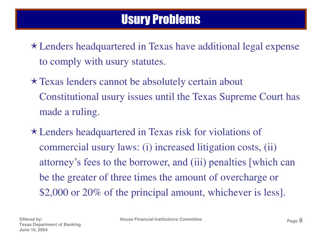 PPT Interim Charge Commercial Usury PowerPoint Presentation, free