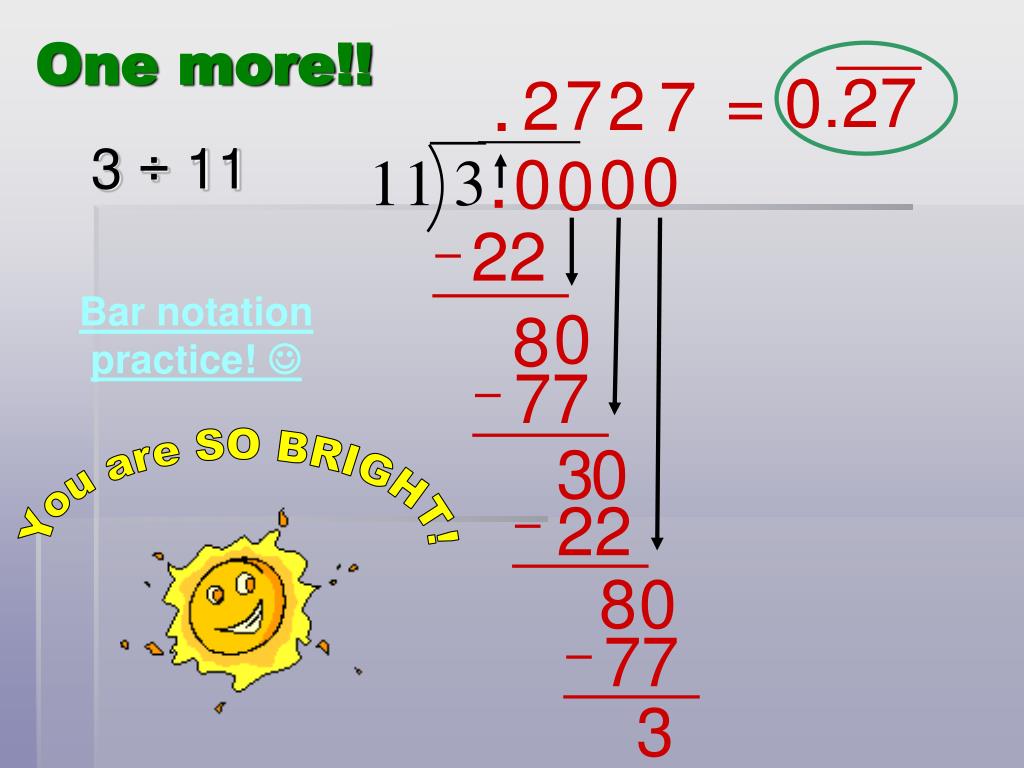 PPT Repeating Decimals PowerPoint Presentation, free download ID