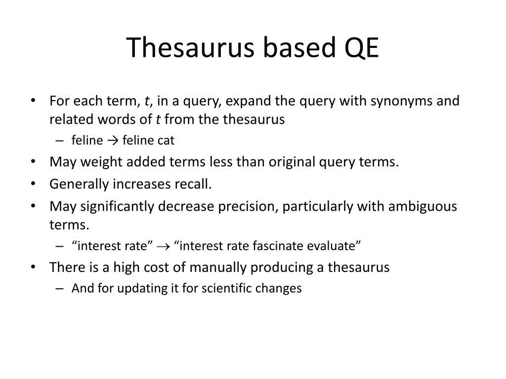 PPT Query Expansion PowerPoint Presentation, free download ID6299039