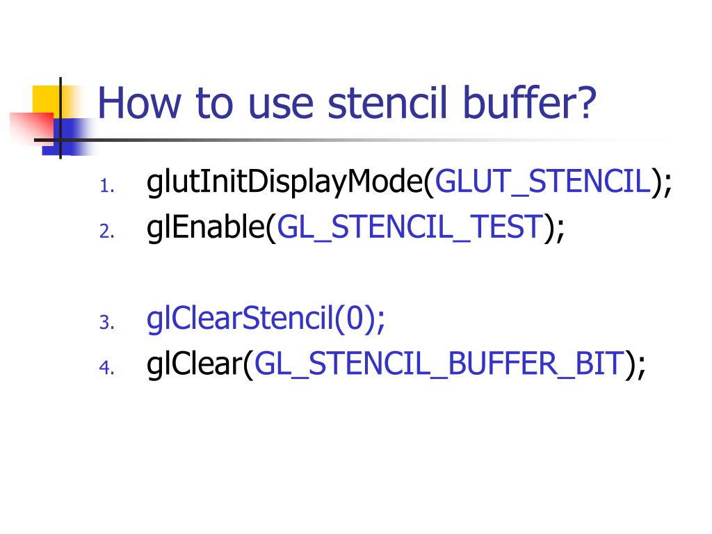 PPT CH7 Buffers and Blending PowerPoint Presentation, free download