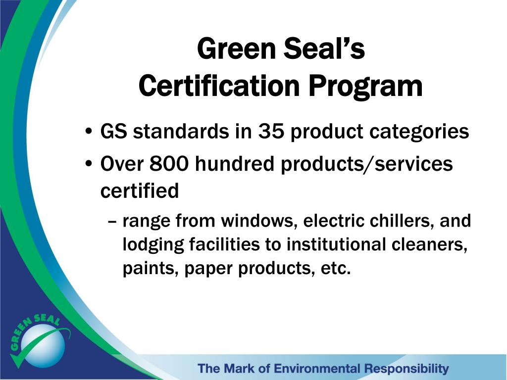 PPT Green Seal Paint Standards and Certification PowerPoint