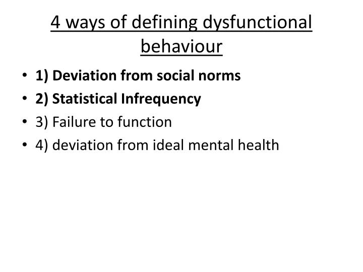 PPT Definitions of Abnormal Behaviour Statistical