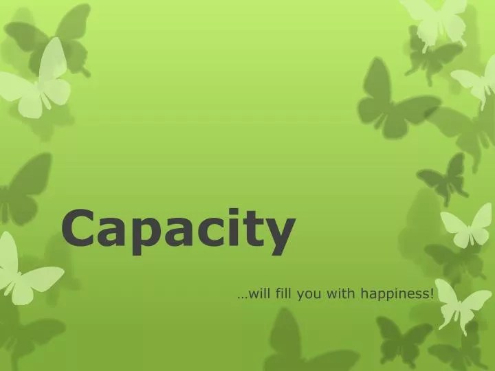 PPT Capacity PowerPoint Presentation, free download ID6302142