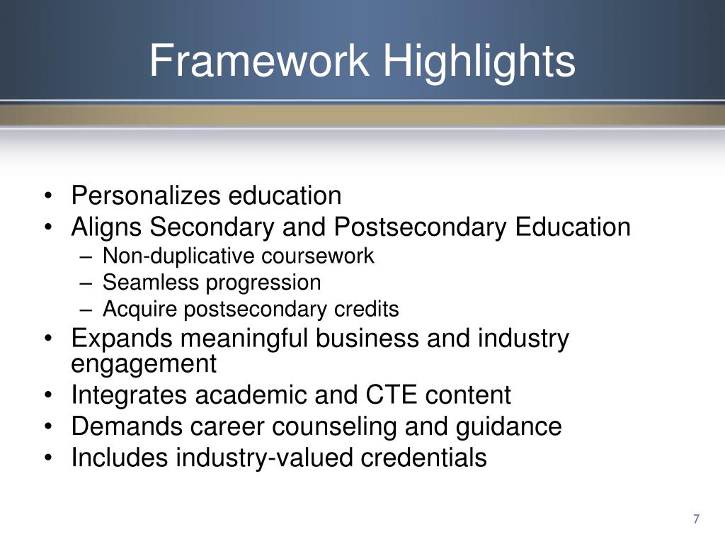 PPT Criteria for High Quality CTE Programs PowerPoint Presentation