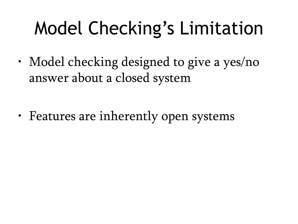 PPT TemporalLogic Constraints in FeatureOriented Verification