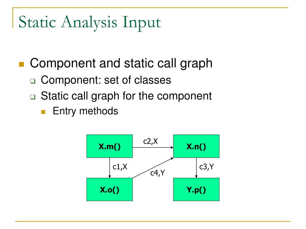 PPT Static and Dynamic Analysis of Call Chains in Java PowerPoint