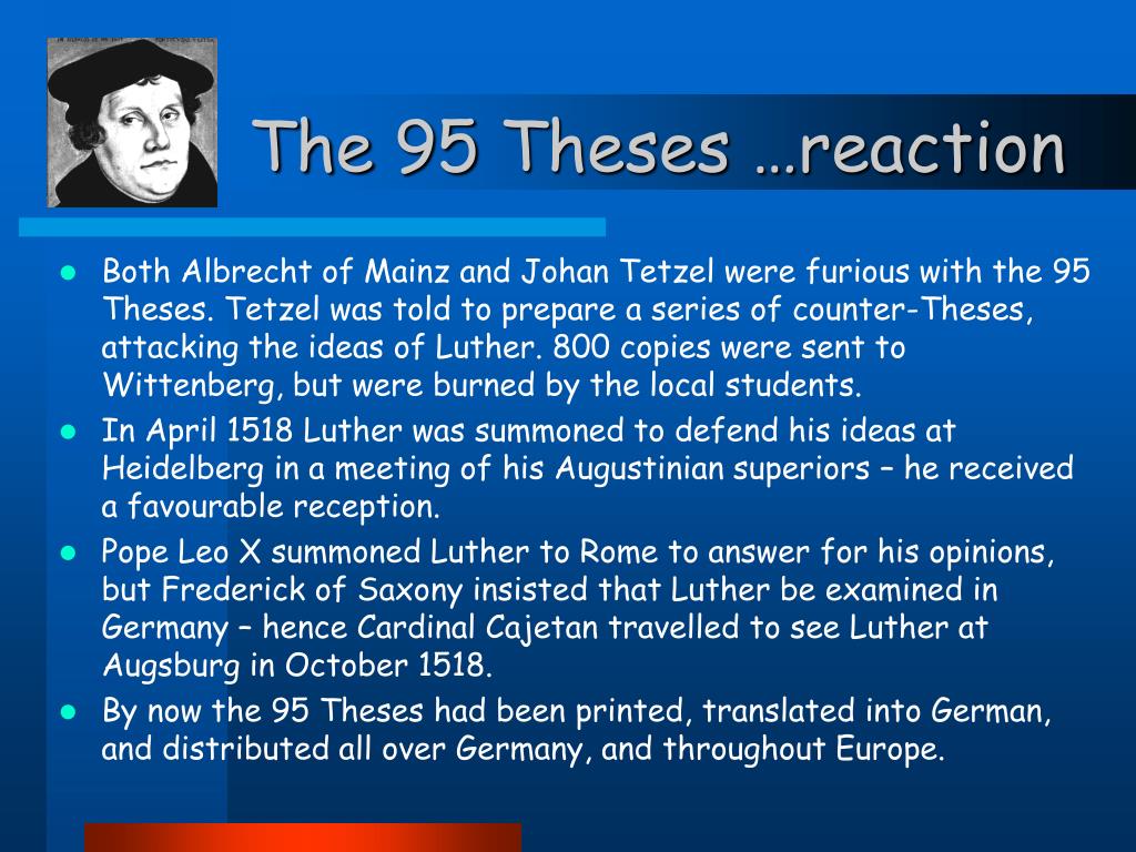 PPT Martin Luther The 95 Theses (1517) PowerPoint Presentation, free