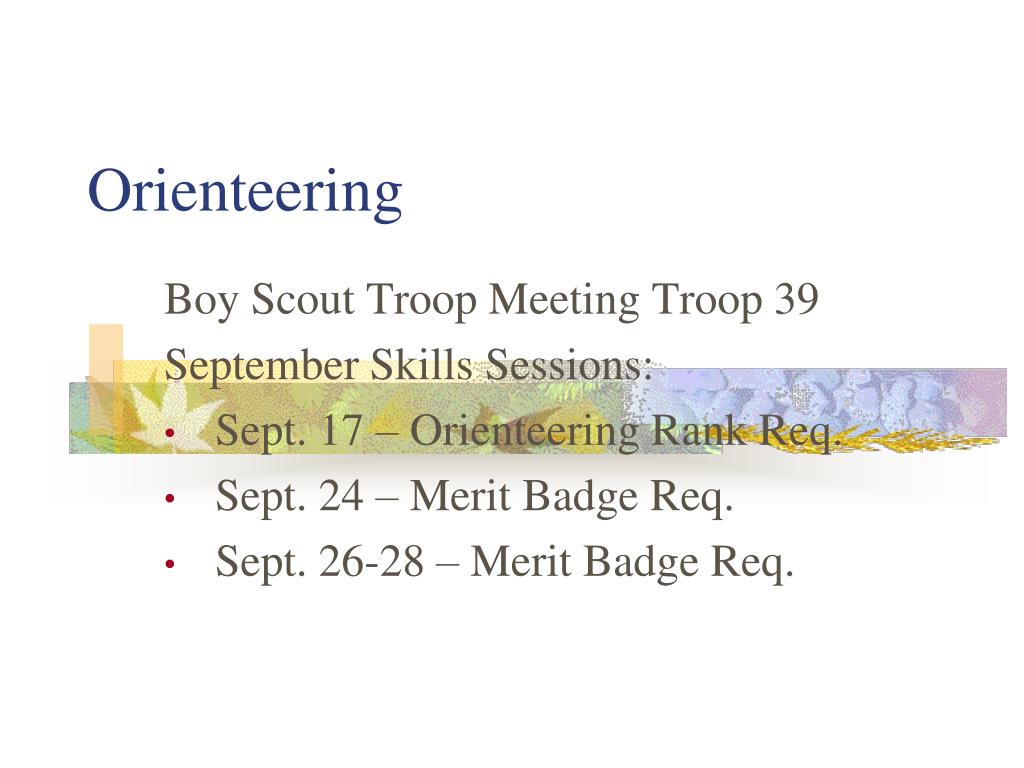 PPT Orienteering PowerPoint Presentation, free download ID6310556