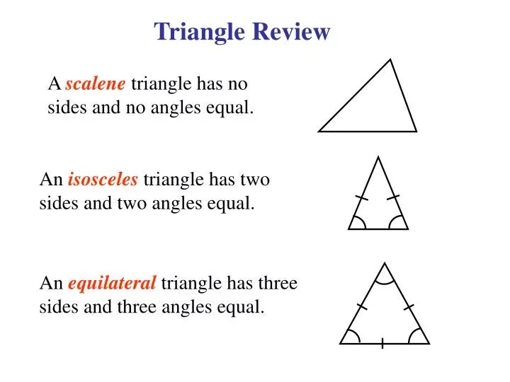 PPT Triangle Review PowerPoint Presentation, free download ID6310744