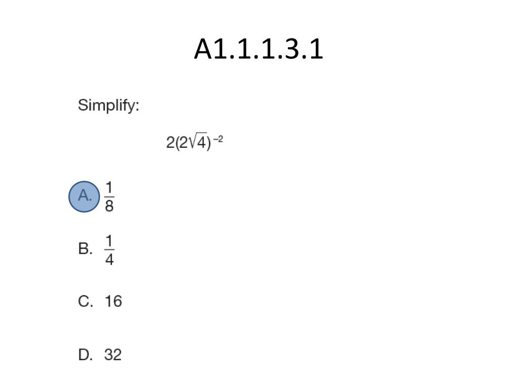 PPT Algebra I Keystone Exam Sample Questions PowerPoint Presentation