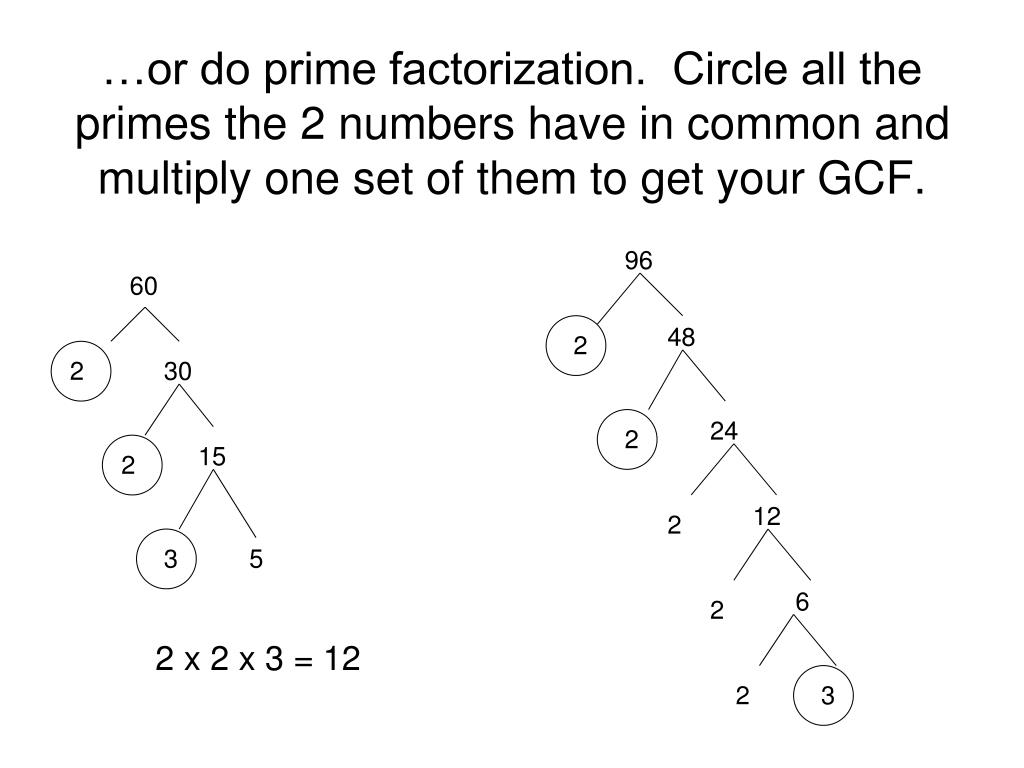 PPT Greatest Common Factor and Least Common Multiples GCF and LCM