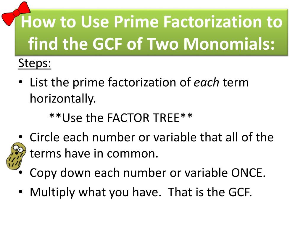 PPT 9.1 Factors and Greatest Common Factors Part 2 PowerPoint