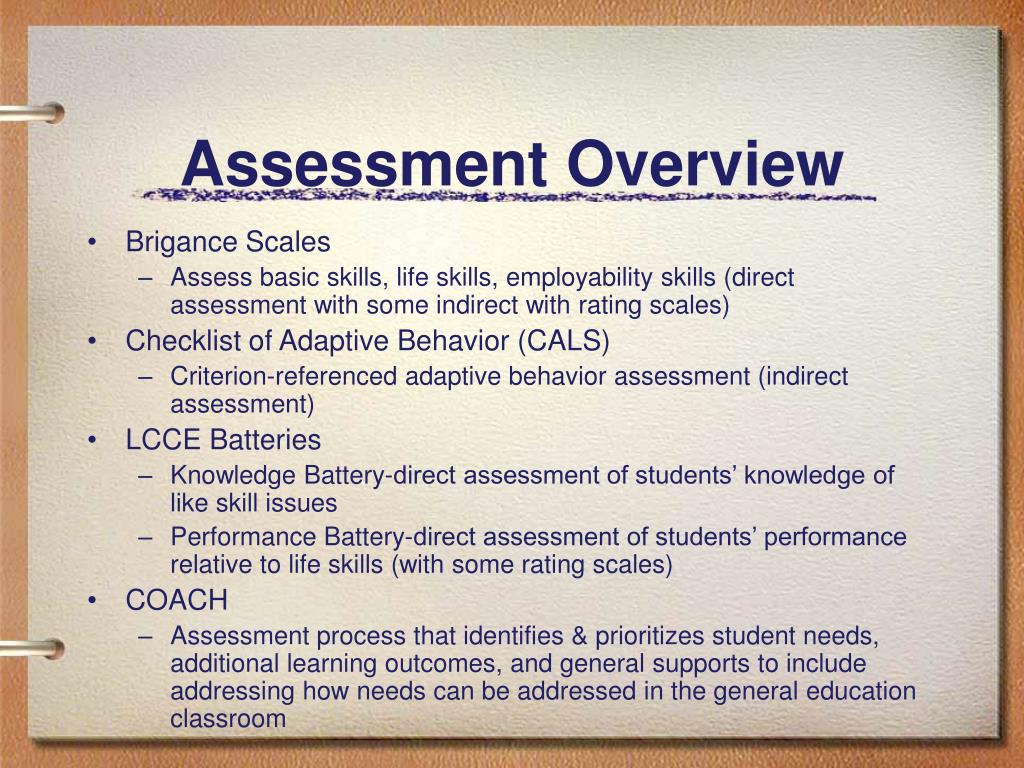 PPT Life Skills Assessment PowerPoint Presentation, free download