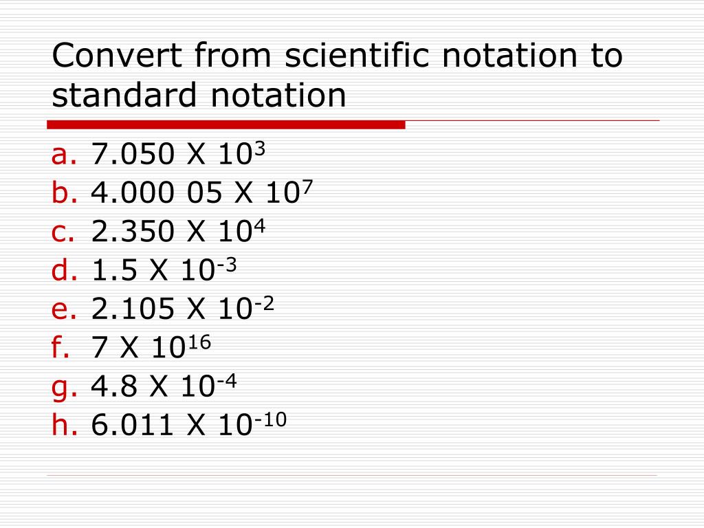 Scientific notation to standard calculator batmanya