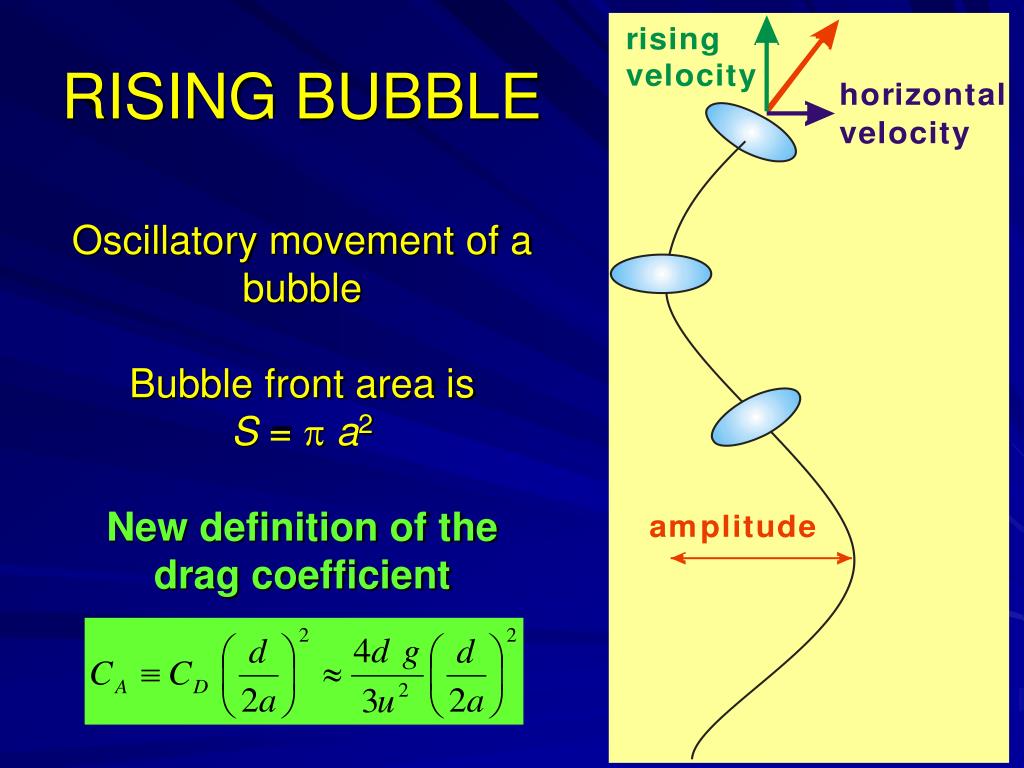 PPT SHAPE AND RISING VELOCITY OF BUBBLES PowerPoint Presentation