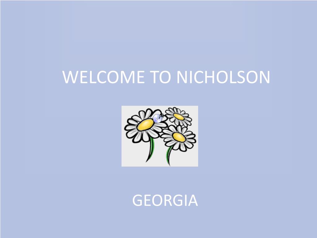 PPT TO NICHOLSON PowerPoint Presentation, free download ID