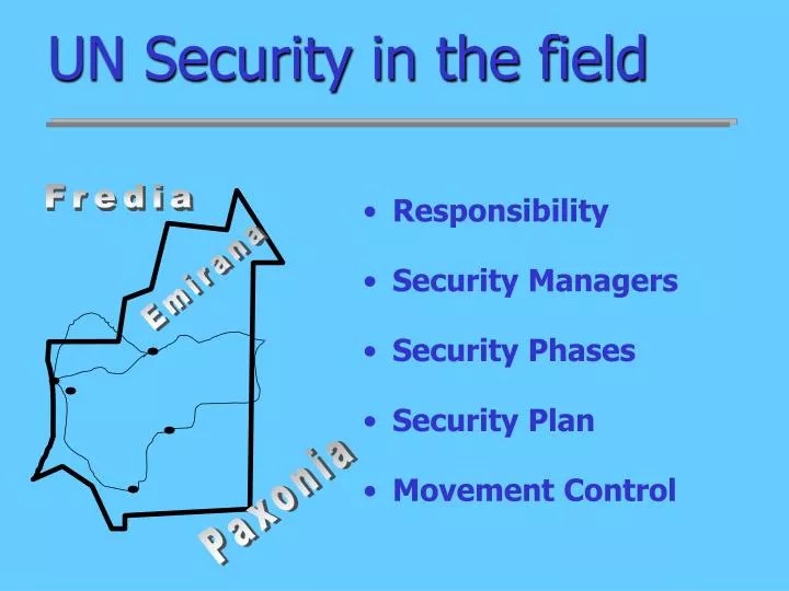 PPT UN Security in the field PowerPoint Presentation, free download