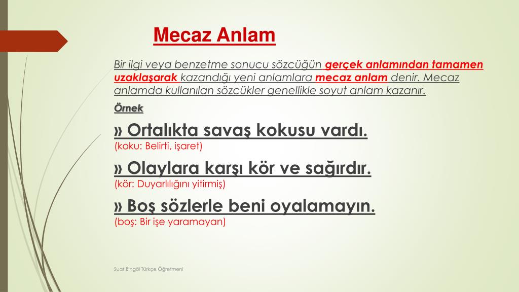 PPT Gerçek (Temel) Anlam PowerPoint Presentation, free download ID