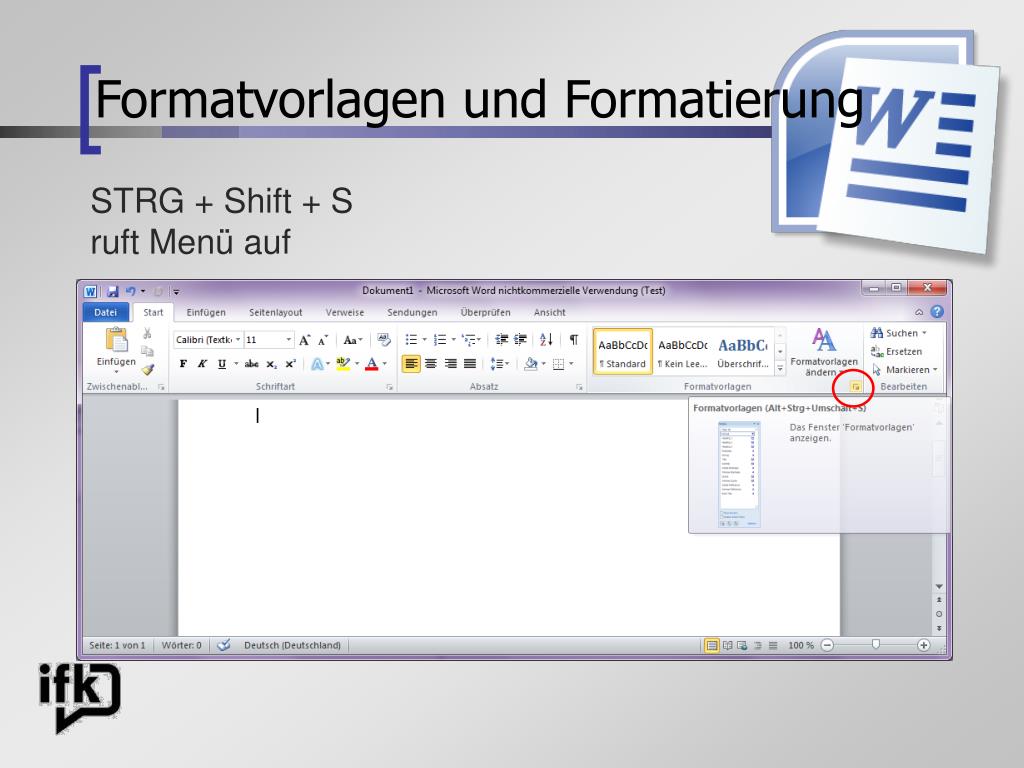 PPT Wissenschaftliches Arbeiten mit Word PowerPoint Presentation