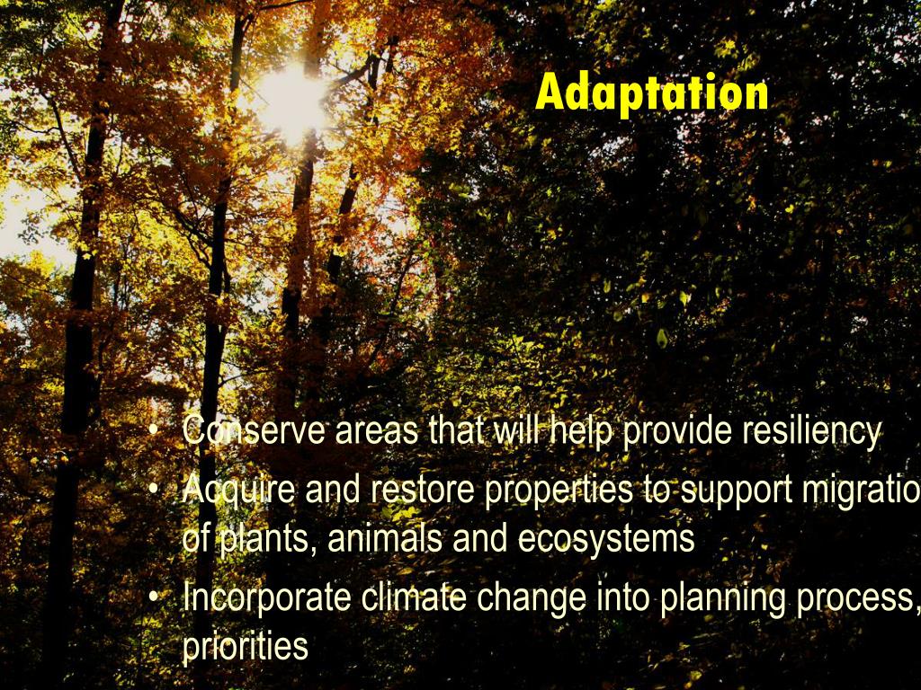 PPT The Nature Conservancy, Conservation Easements and Climate Change