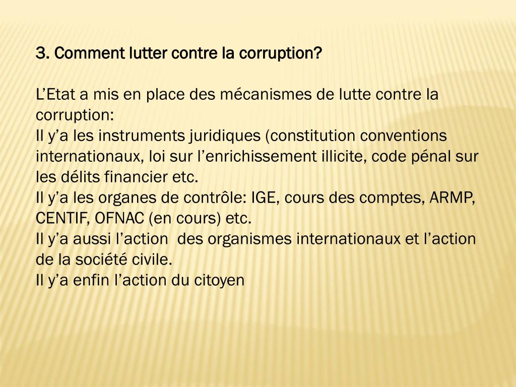 PPT PRESENTATION SUR LA CORRUPTION PowerPoint Presentation, free